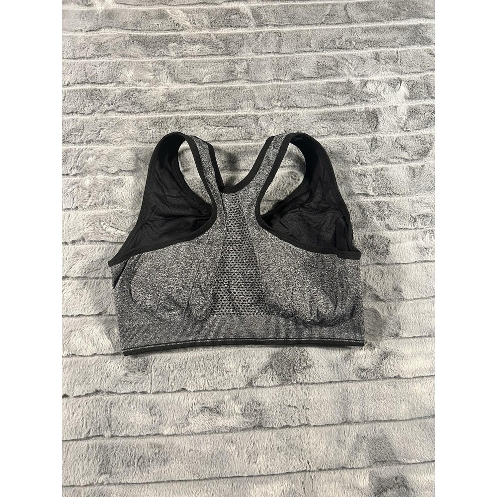 WANAYOU Women's Zip Front Sports Bra XL Post-Surgery Bra,Yoga Sports Bras (Gray) - Picture 6 of 8